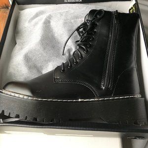Black Platform Shein Combat Boots